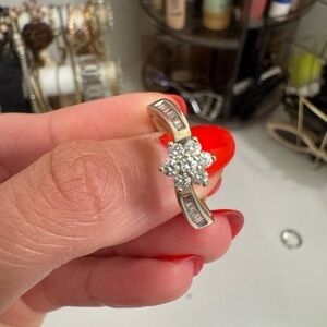 Silver Diamond Ring